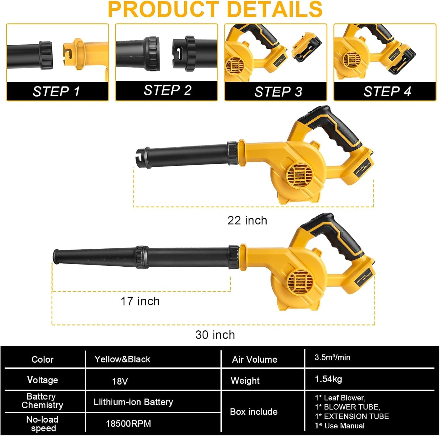 Soffiatore a Batteria XR 18V Compatibile